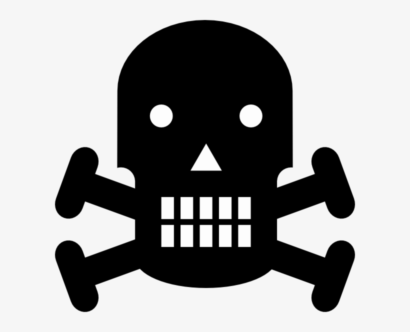 Skull Silhouette Clip Art - Danger Png, transparent png #1769692