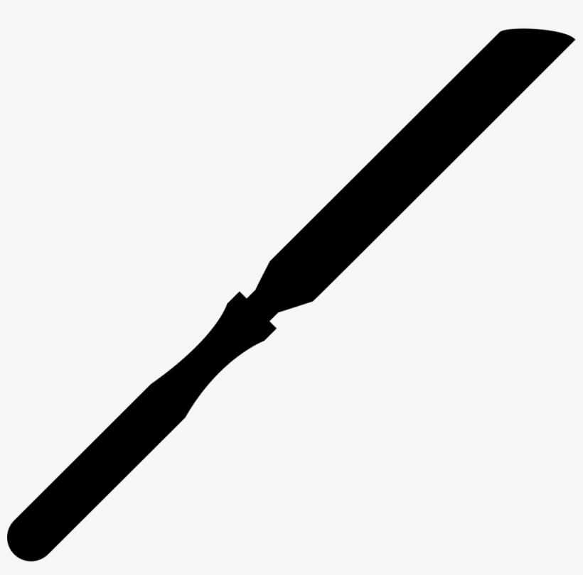 Knife Long Thin Cutting Tool Silhouette Comments - Spen Note 8, transparent png #1769986