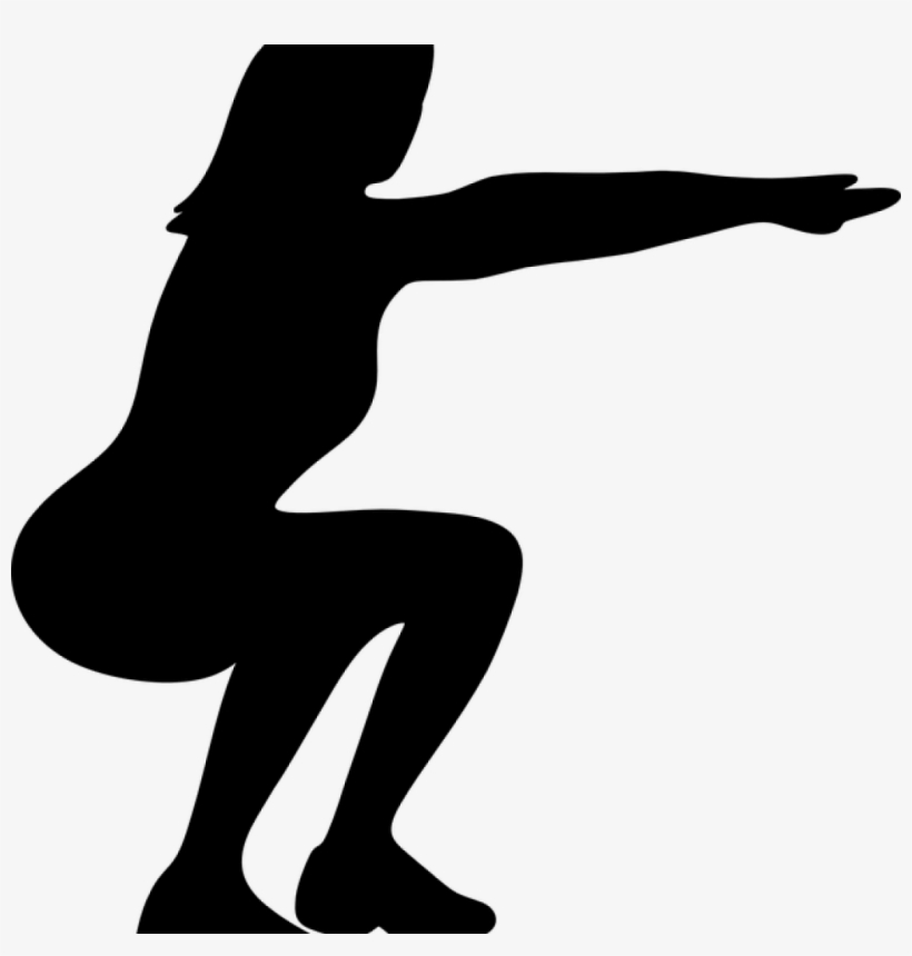 Graphic Black And White Library Silhouette Images At - Squat Clipart, transparent png #1770020