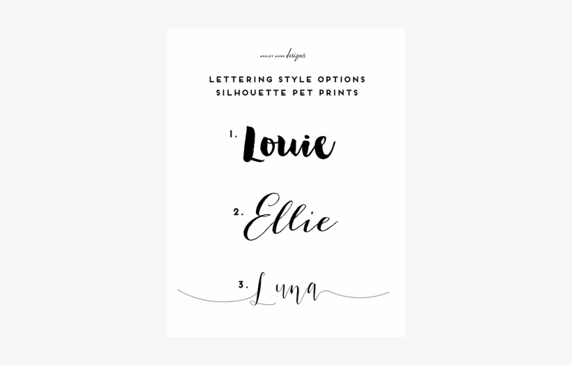 This Custom Print Features A Dachshund Silhouette In - Calligraphy, transparent png #1770112