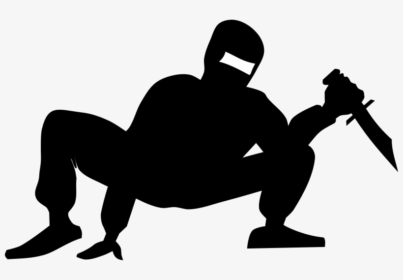 Ninja, Japan, Fighter, Martial Arts, Elegant, Knife - Clip Art Assassin, transparent png #1770196