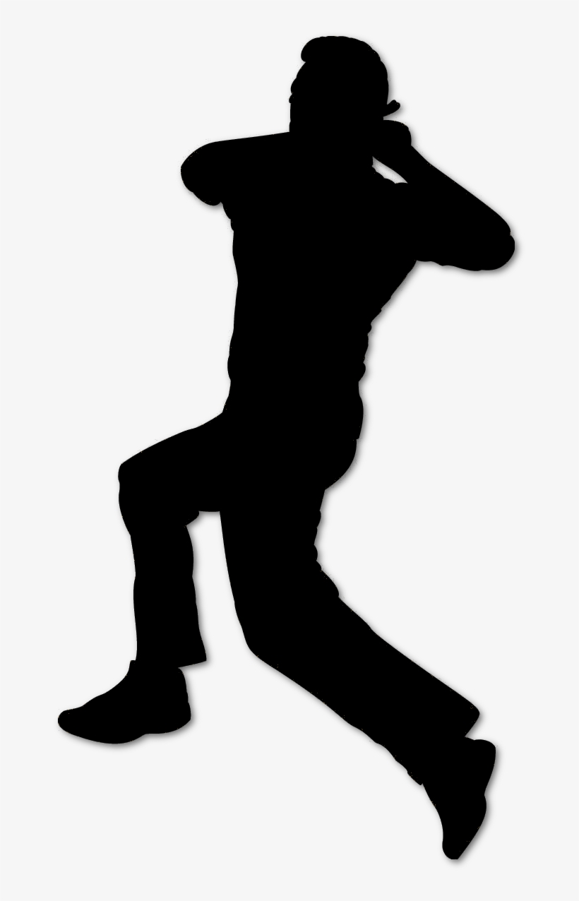 Cricket Bowler Silhouette Black Cricket Bowling Clip Art Free