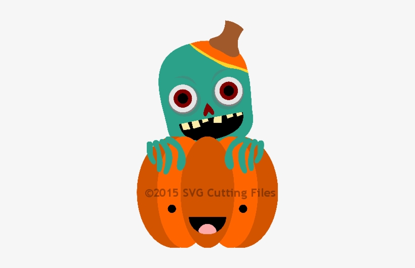 Zombie Pumpkin Peeker - Pumpkin, transparent png #1770422