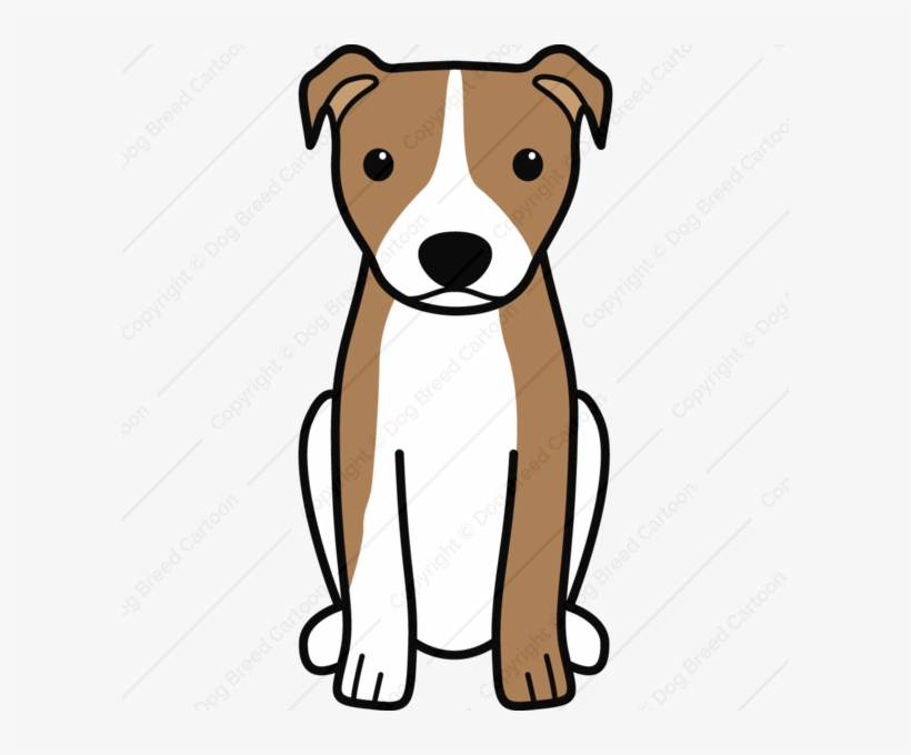 Clipart Resolution 600*600 - Kawaii Cartoon Pitbull Dog, transparent png #1770668