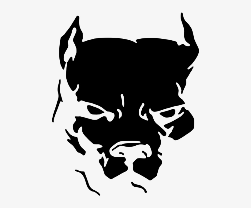 Pitbull Silhouette Word - Logo De Pitbull, transparent png #1770793