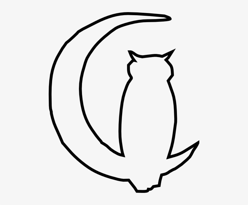 Owl Moon 2 Svg Clip Arts 498 X 596 Px, transparent png #1770803