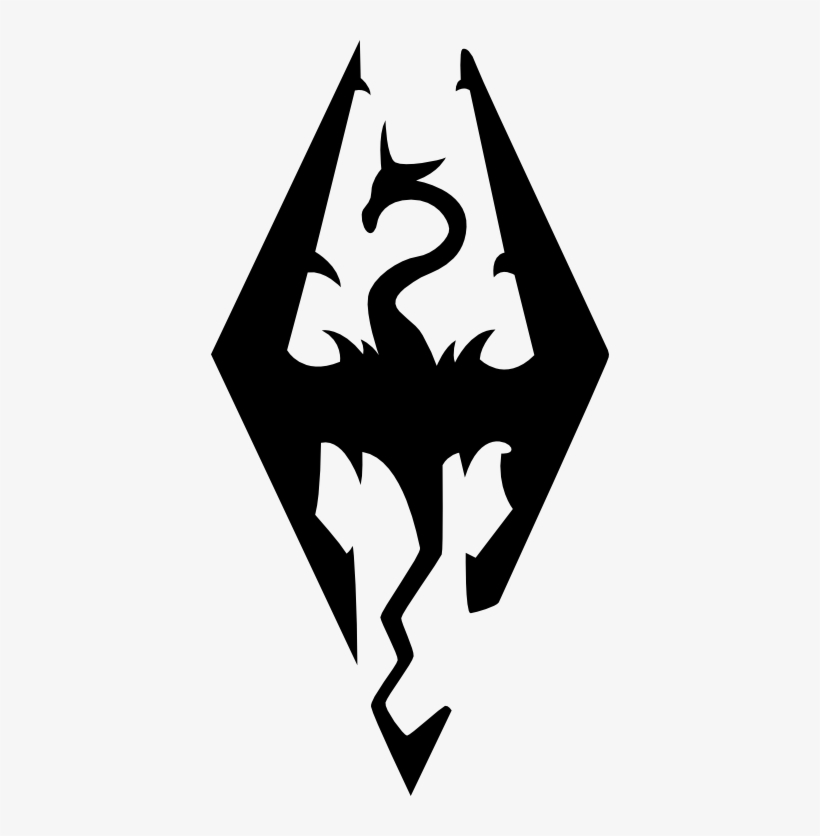 Vector By Theqz - Skyrim Logo Silhouette, transparent png #1771648
