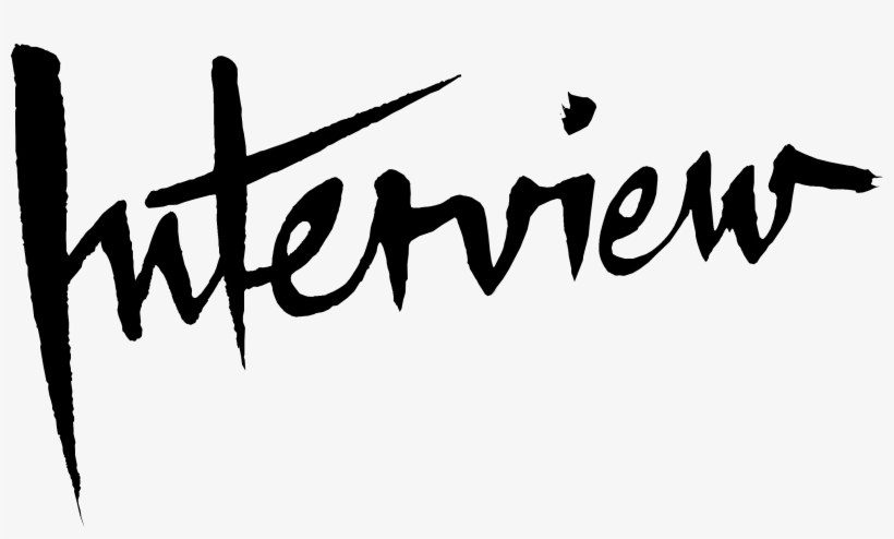 interview magazine download Interview logo magazine art interview png download 990*460.