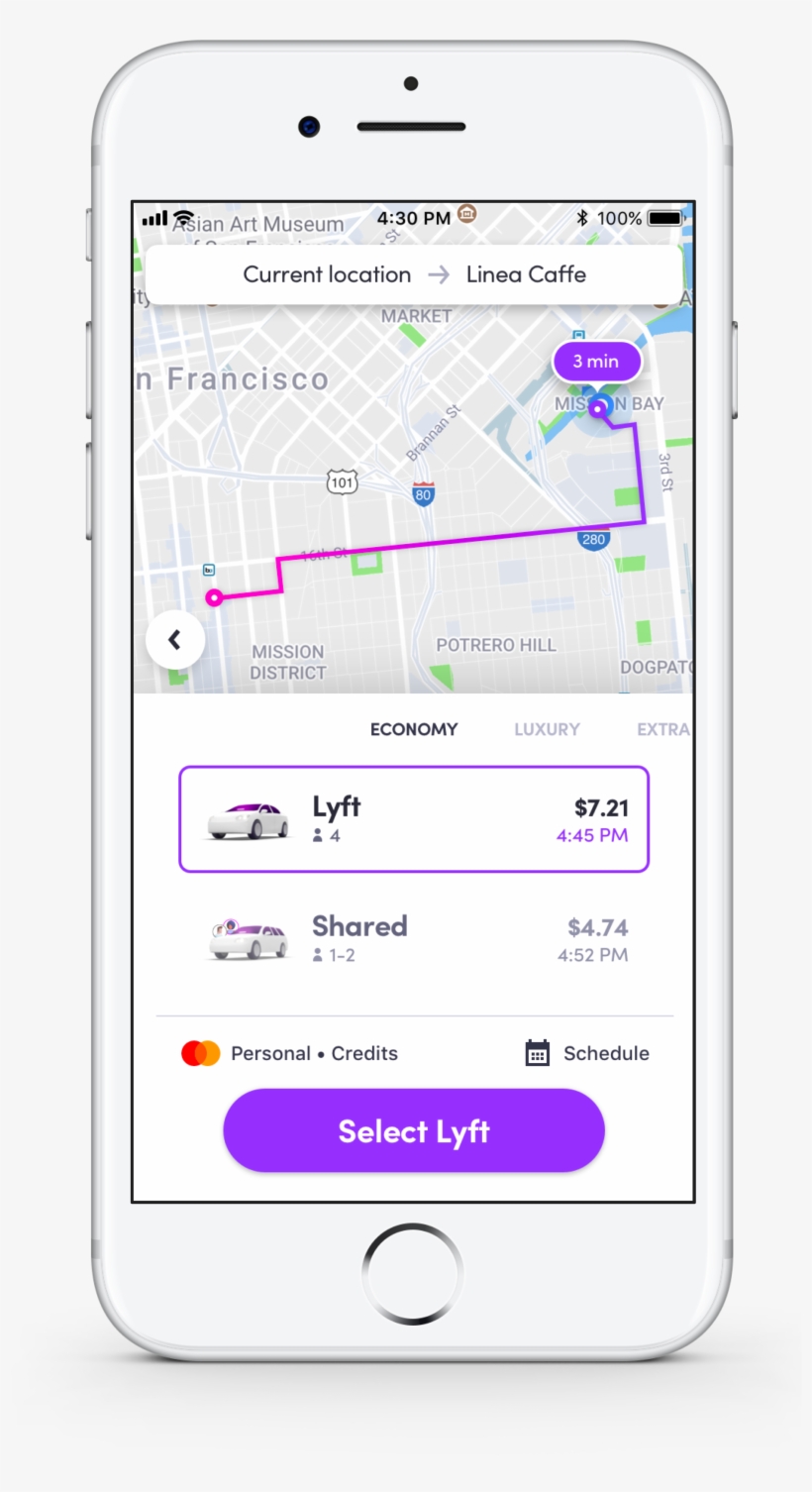 Lyft Has Also Made It Easier To Compare Prices Of Its - Lyft Shared Ride, transparent png #1772603