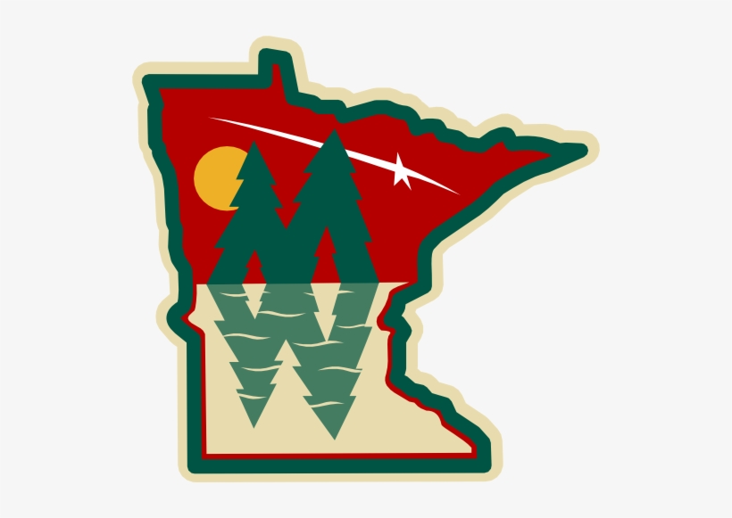 Cool Logo Design I Found Using Google - Minnesota Wild Logo Drawing, transparent png #1772823