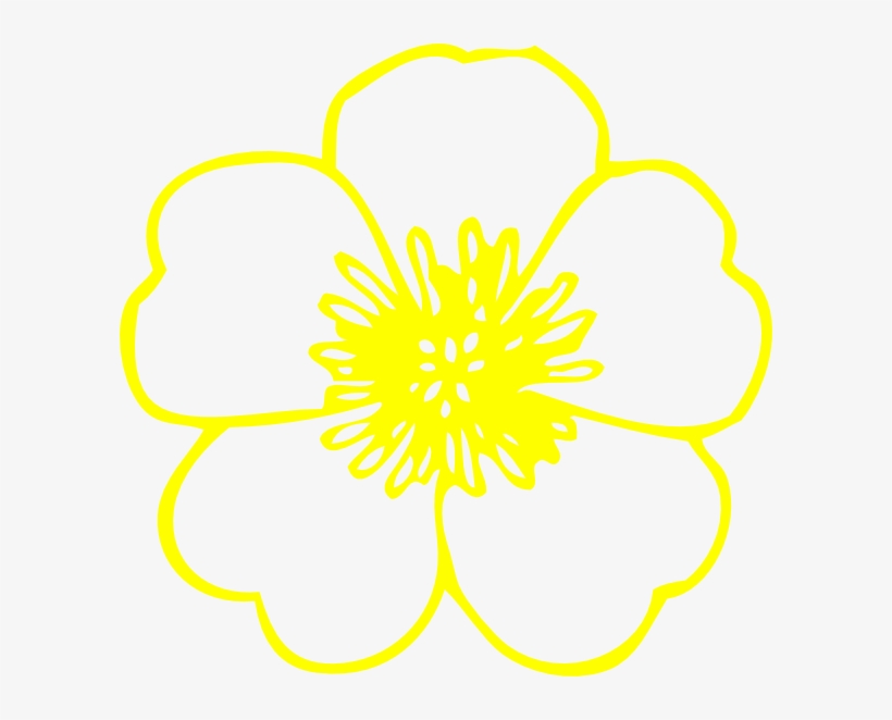 Buttercup Clipart Flower Symbol - Nwt- J. Crew- Size Medium- Beige/black Beaded Flower, transparent png #1773188