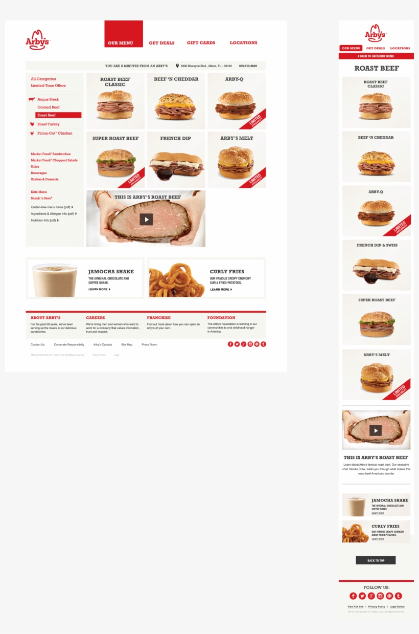 The Arby's Menu Is Sorted By Meat - Fast Food, transparent png #1773532