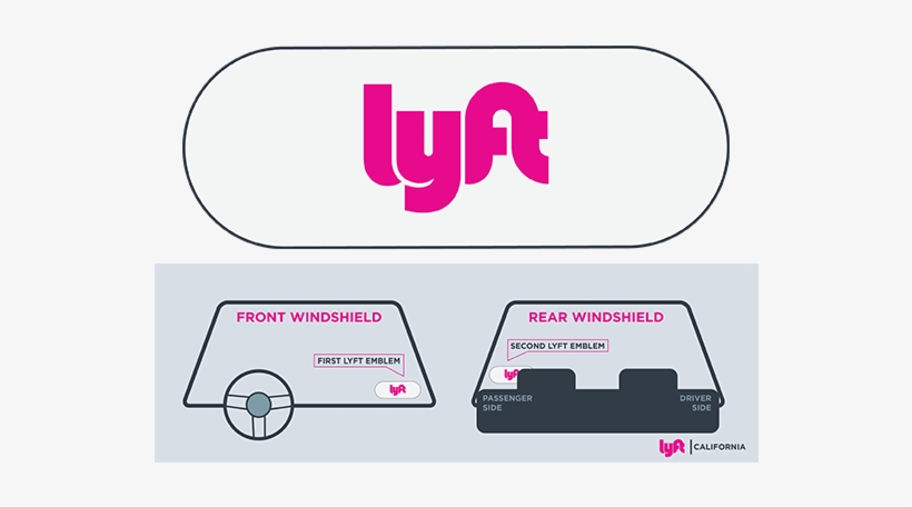Lyft Requirement Rich The Driver - Lyft Lax Placard, transparent png #1773641