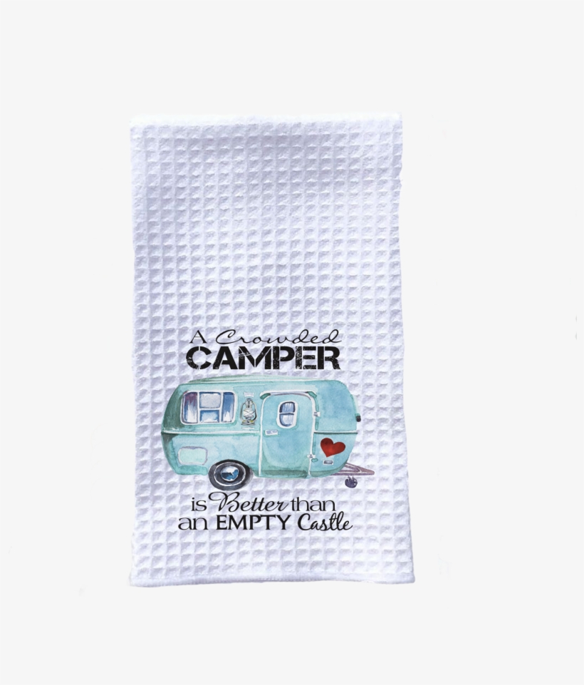 Kitchen Towel Camping Crowded Camper Trailer - Samba, transparent png #1779610