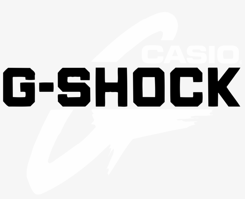 G Shock Casio Logo Black And White - Logo G Shock Casio, transparent png #1780289