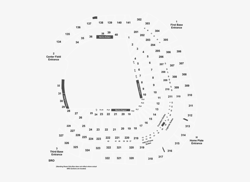 Marlins Park, transparent png #1780708