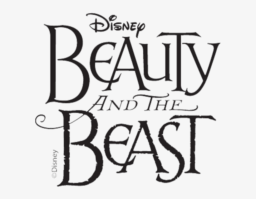 Beauty And The Beast Title Black On White Orange County - Beauty And The Beast Musical Png, transparent png #1780736