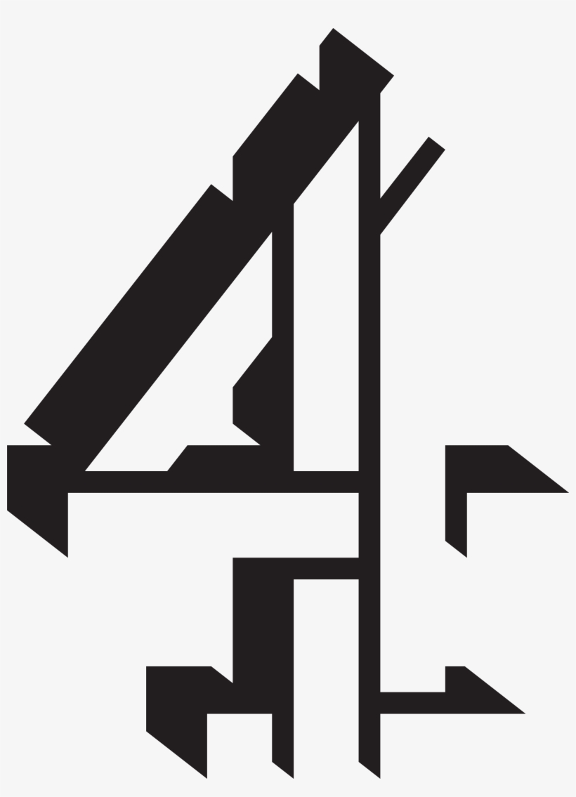 C4 Logo Black - Channel 4 Logo 2015, transparent png #1780932
