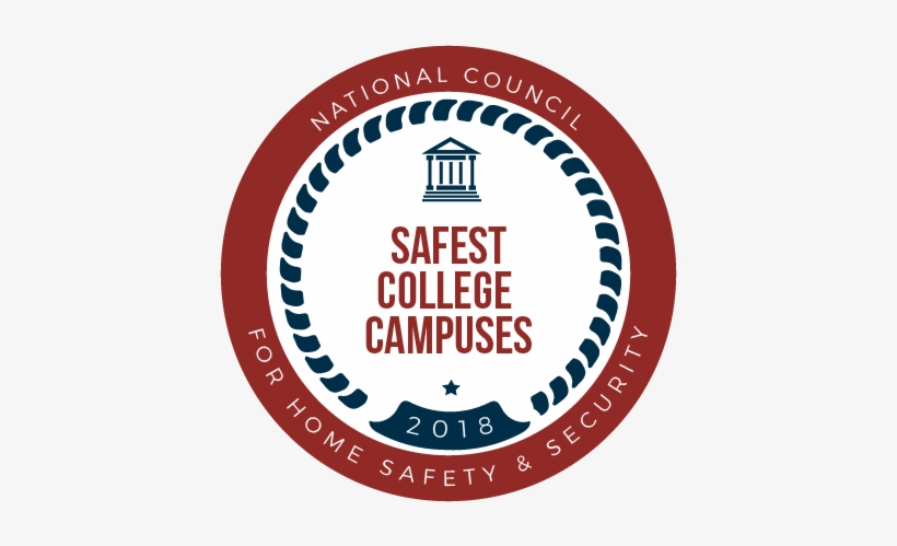 2018 Safest College Campuses Badge - Academy For Scientific Investigative Training, transparent png #1782399