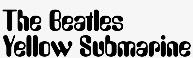 The Beatles 'yellow Submarine' - Beatles Yellow Submarine Logo, transparent png #1784780