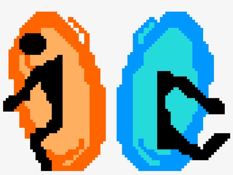 Portal - Pixel Art Portal 2, transparent png #1785109