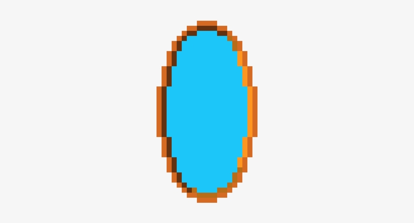 Orange Portal - Portal Pixel Art Png, transparent png #1785609