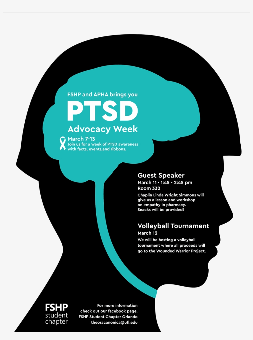 Fshp Logo And Ptsd Flyer On Behance Clip Stock - Ptsd Ribbon Transparent, transparent png #1785731