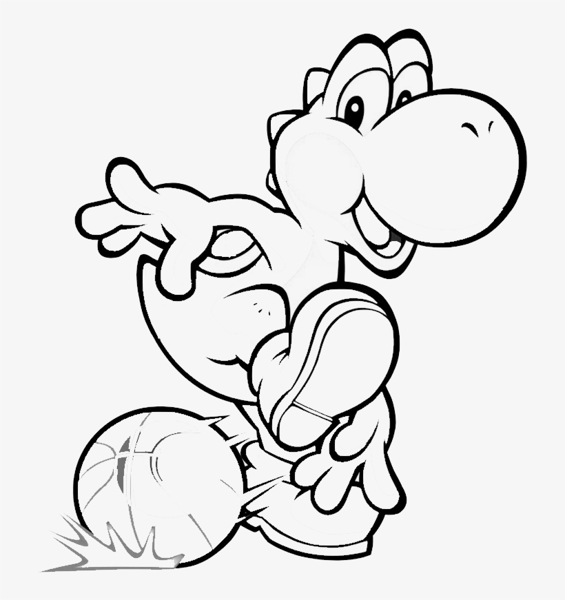 Mario Baby Yoshi Coloring Pages - Super Mario Bros ...