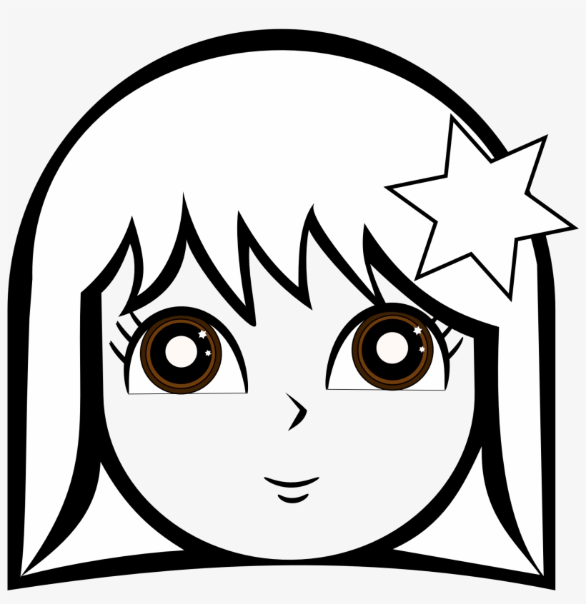 angry girl clipart black and white