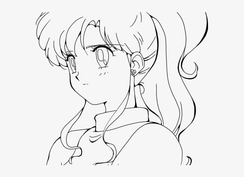 Coloring page princess kawaii style cute anime Vector Image