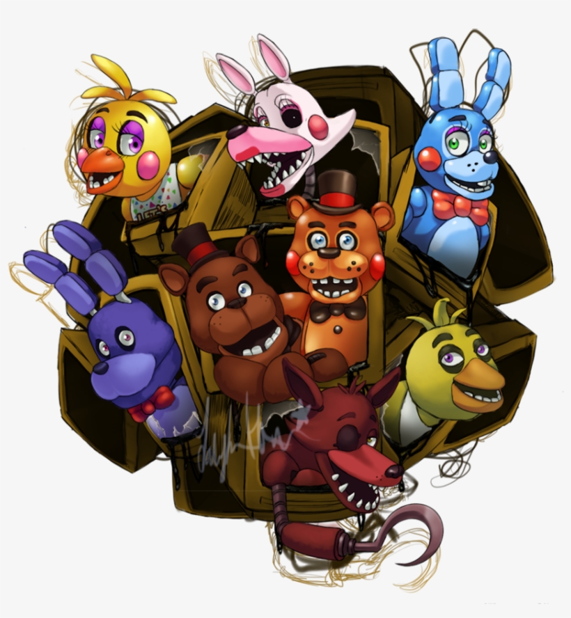 Five Nights At Freddy's 2 By Scittykitty On Deviantart - Five Nights At Freddy's Invitation, transparent png #1786551