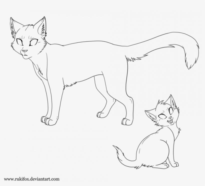 Warrior Cat Coloring Pages To Print Coloring Pages - Warrior Cats Base Transparent, transparent png #1786558