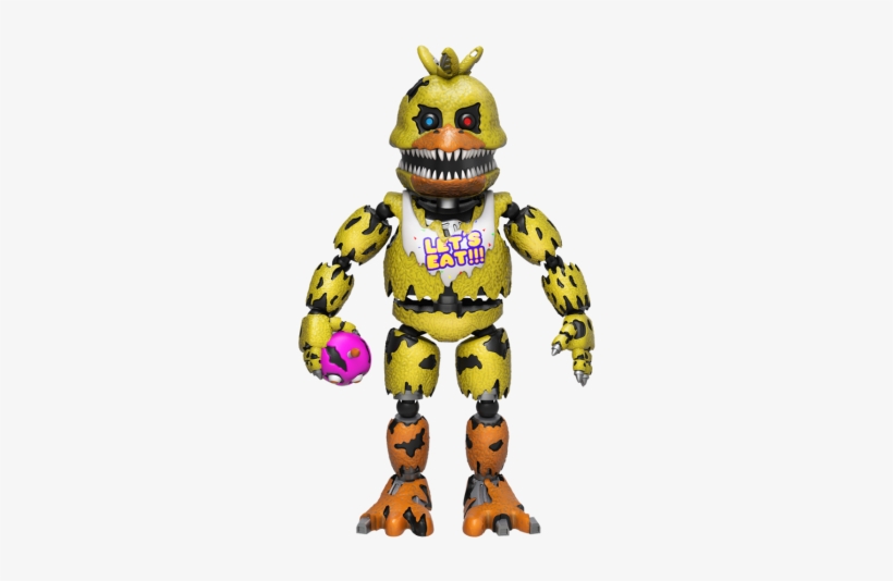 Nightmare Chica Action Figure, transparent png #1786642