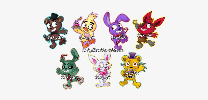 Five Nights At Freddy's Stickers, Coming In Time For - Cartoon, transparent png #1786667