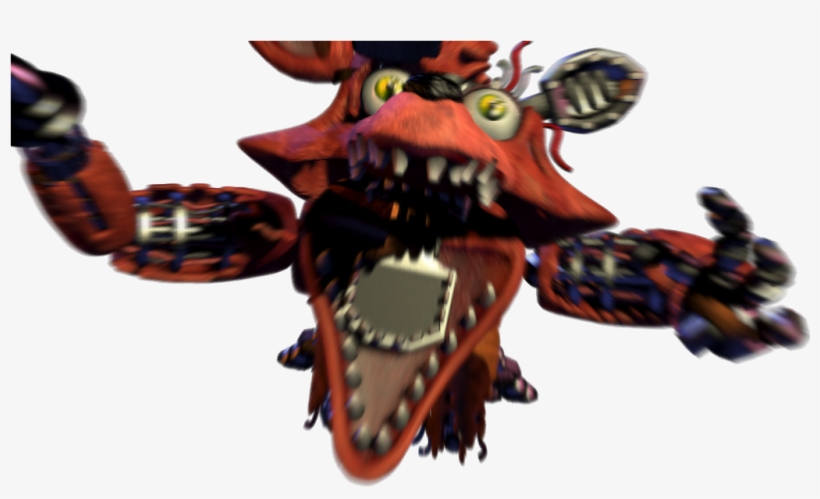 Five Nights At Freddy's 2 Png - Fnaf Withered Foxy Jumpscare, transparent png #1786817