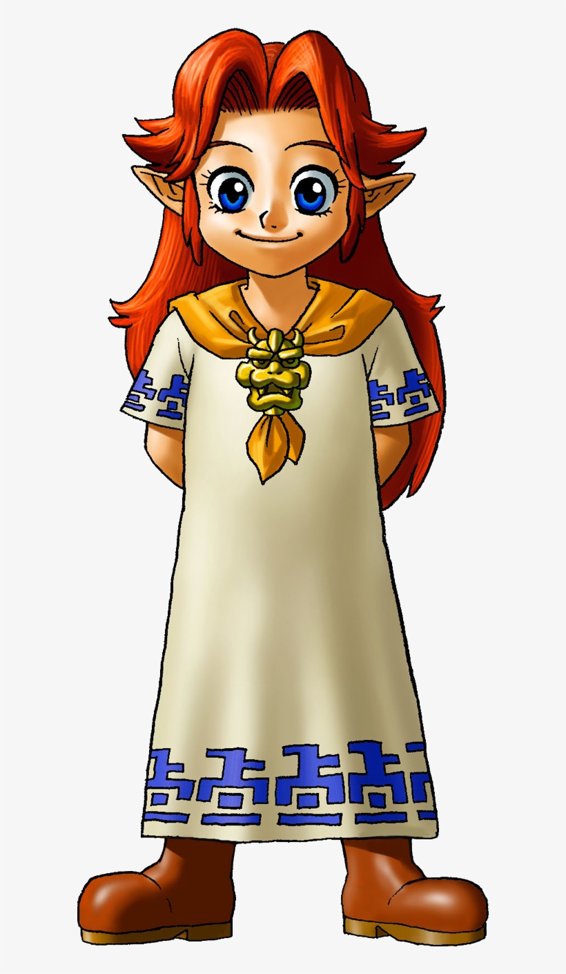 Could Be Based Off Of Malon's - Legend Of Zelda Ocarina Of Time Girl, transparent png #1787093