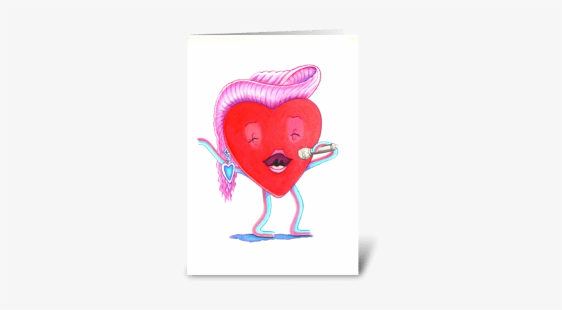 Female Heart Greeting Card - Cartoon, transparent png #1787344