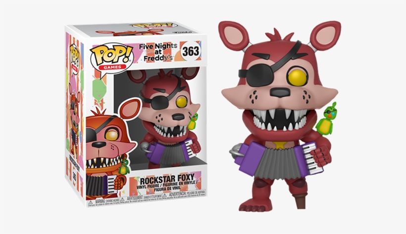 תמונה של Five Nights At Freddy's Rockstar Foxy Pop - Rockstar Foxy Funko Pop, transparent png #1787394