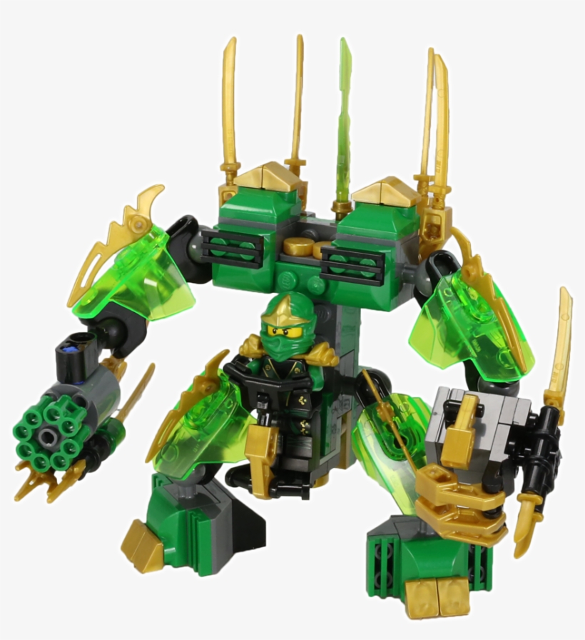 Green-mech2 - Lego Ninjago Green Ninja Robot, transparent png #1788375