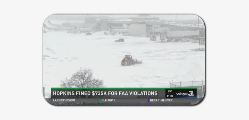 Article About Faa Fine On The Cle Airport Misses Test - Snow, transparent png #1788536