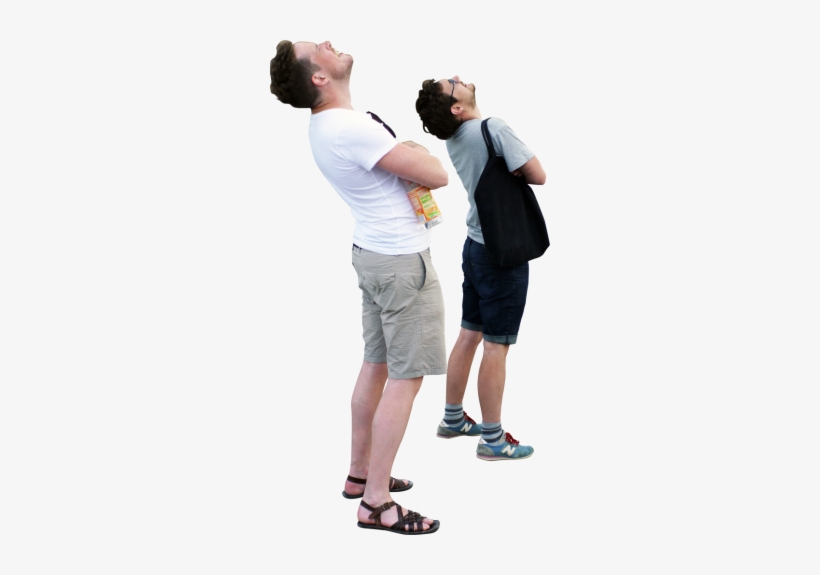 photo Person Standing Looking Up Png people looking up png free