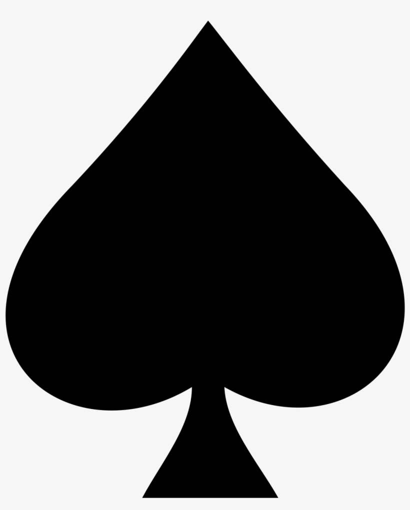 Shovel Clip Art Ace - Ace Of Spades Clipart, transparent png #1788947