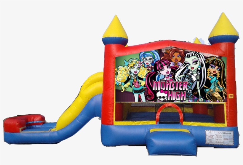 Water Slide Castle Combo Side Slide Monster High - Monster High Edible Image Photo Cake Frosting Icing, transparent png #1789037