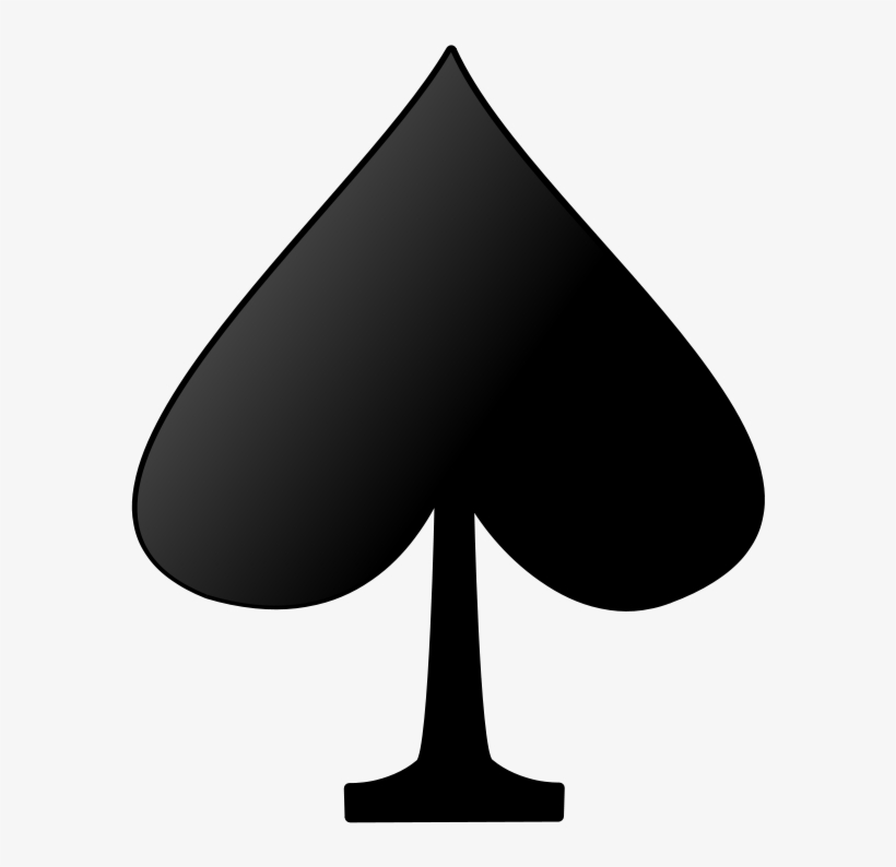 Spade Cliparts - Playing Cards Symbols Spade, transparent png #1789064