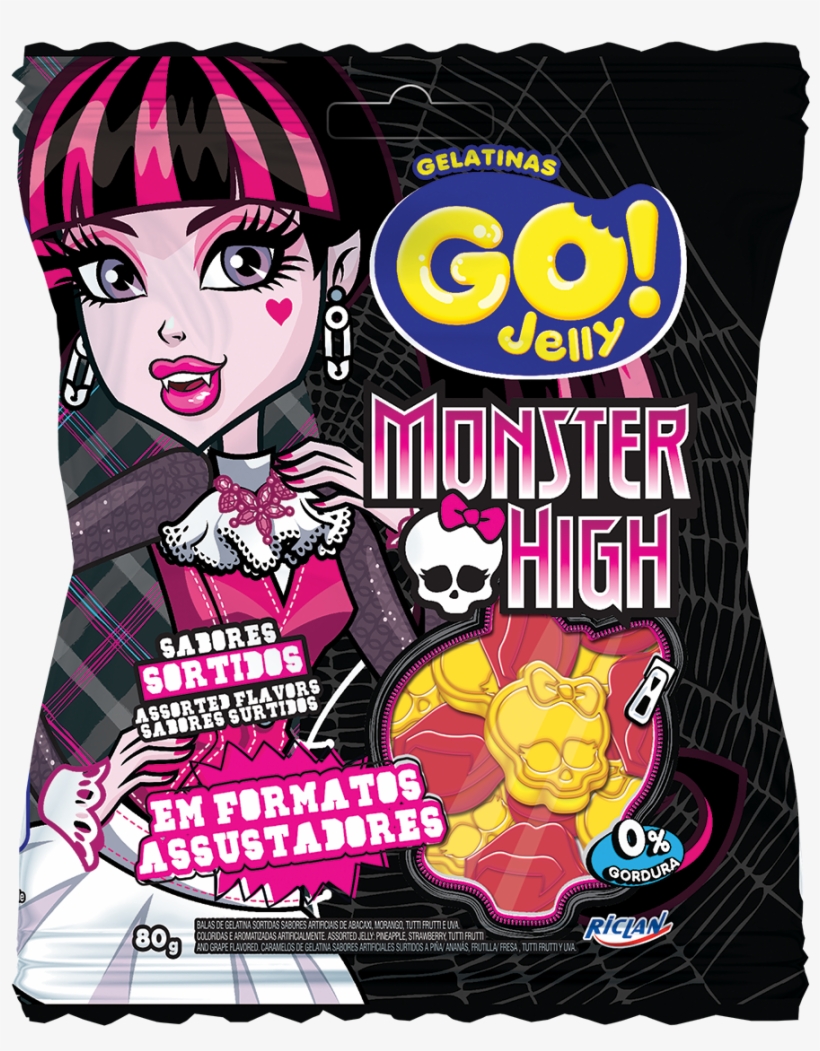 Go Jelly Monster High Assorted - Monster High, transparent png #1789172