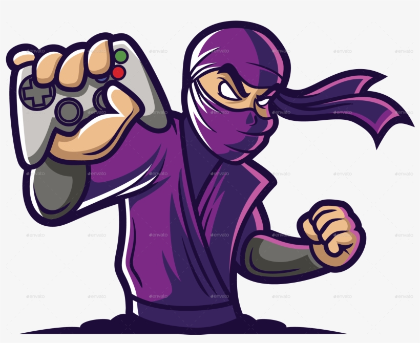 Png/gaming Ninja Logo Color 01 - Ninja Logo Gaming, transparent png #1789478