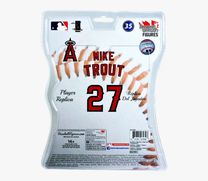 Mike Trout 2017 Mlb 6" Figure Imports Dragon - Los Angeles Angels Galaxy S7 Case - Los Angeles Angels, transparent png #1789565