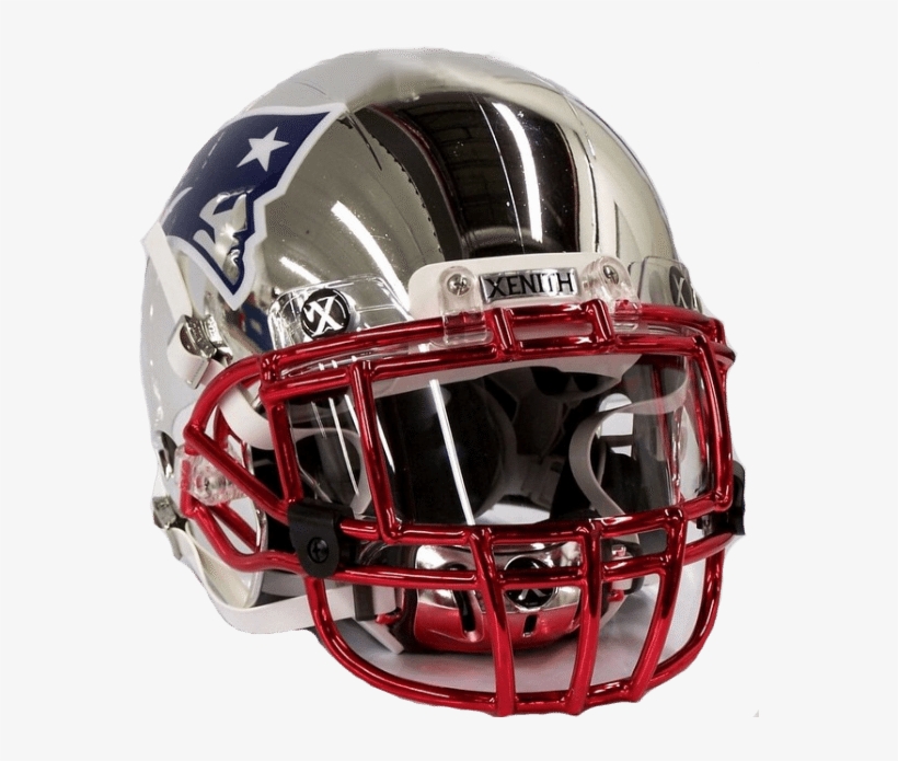New England Patriots Chrome Plated Football Helmet - New England Patriots, transparent png #1789611