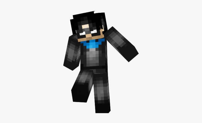 Fsshyywpng - Minecraft Skin Nightwing Young Justice, transparent png #1789637