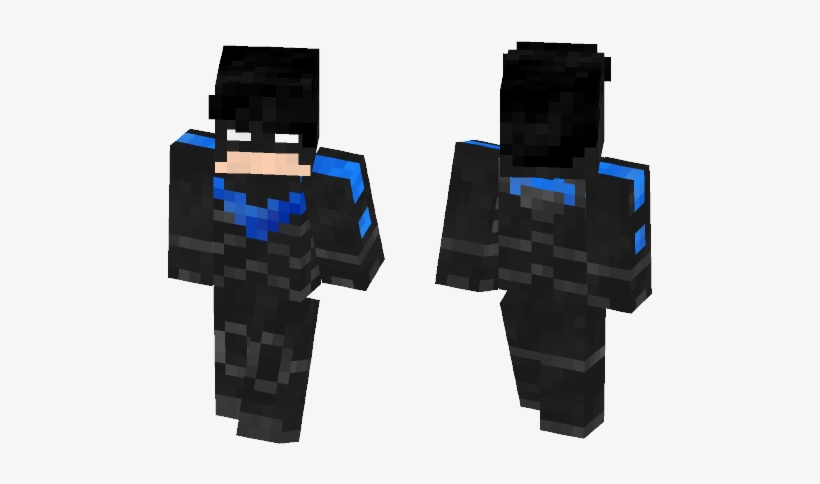 Install Nightwing - Spiderman Ps4 Minecraft Skin - Free Transparent PNG ...